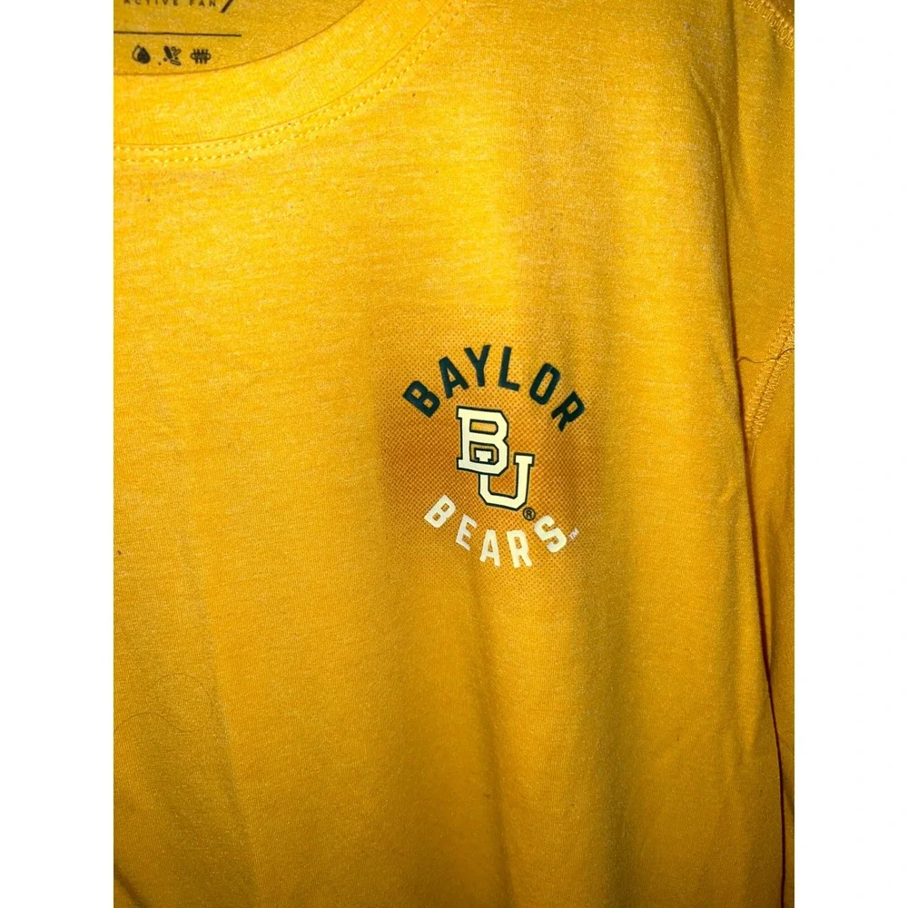 47 Brand Forward Baylor Bears Mens XXL Yellow Performance Short Sleeve T-Shirt